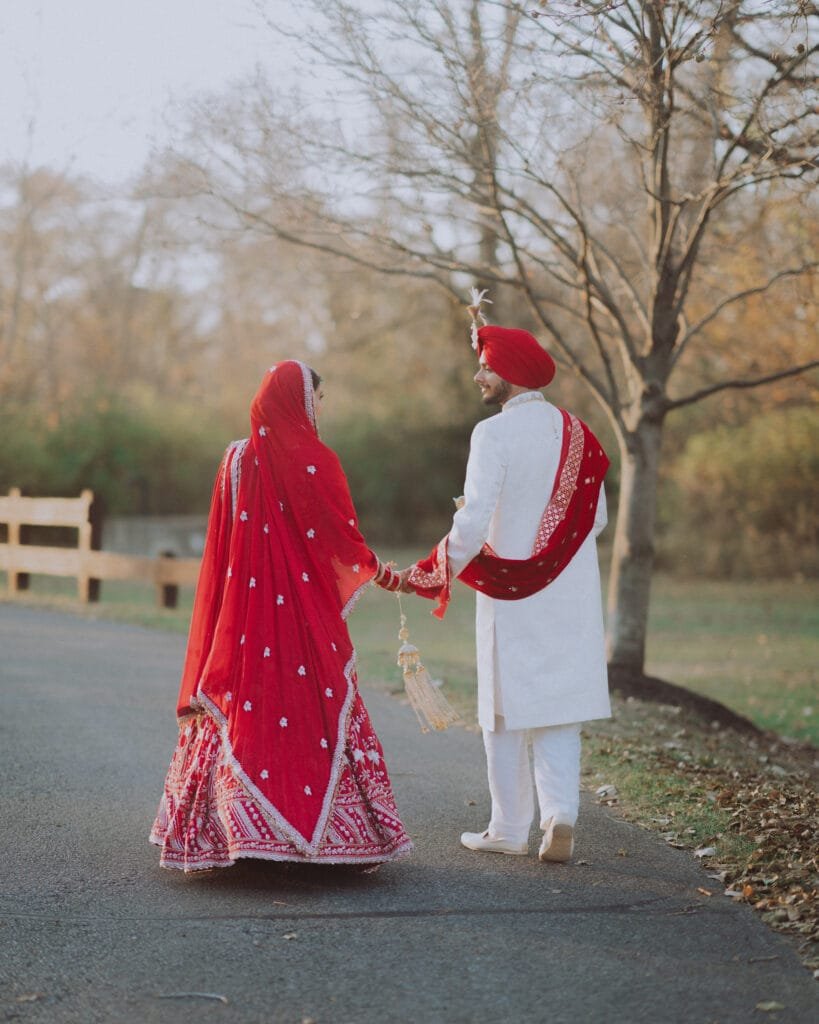 Indian wedding photographer in Dayton capturing bride and groom during ceremony