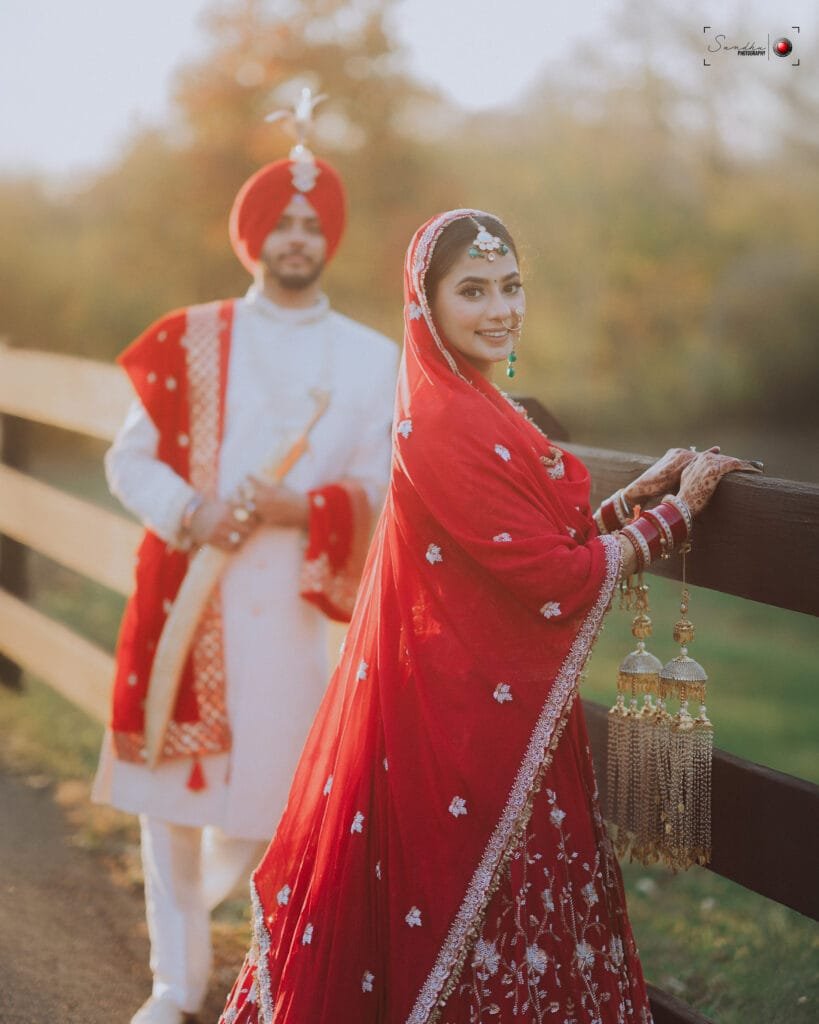 Wedding photographer in Dayton capturing bride and groom during their wedding ceremony